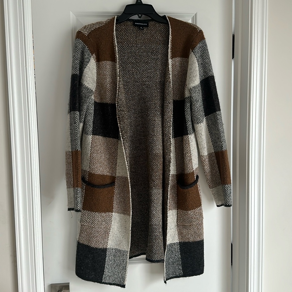 Fortune + Ivy Open Front Cardigan